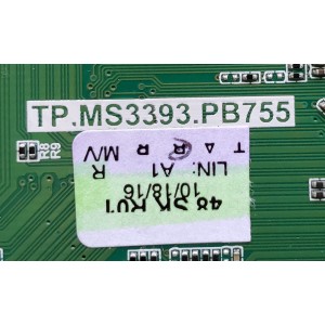 MAIN FUENTE (COMBO) PARA TV ((NUEVA)) / NUMERO DE PARTE 34015779 / TP.MS3393.PB755 / UG48S16360 / K16071138 / B.S805.6 / 20160708.142355 / 2625A001A0 / 2097A377A1 / UG48S1636008952 / 48'' / PARA MAS DETALLES REVISA NUESTRA DESCRIPCIÓN